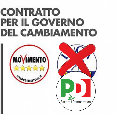 CONTRATTO PER IL GOVERNO DEL CAMBIAMENTO: "MoVimento 5 Stelle + Partito Democratico - Lega